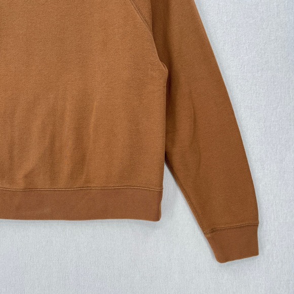 EVERLANE Crewneck Sweatshirt Womens XS Brown Long Sleeve French Terry Pullover - Picture 3 of 11